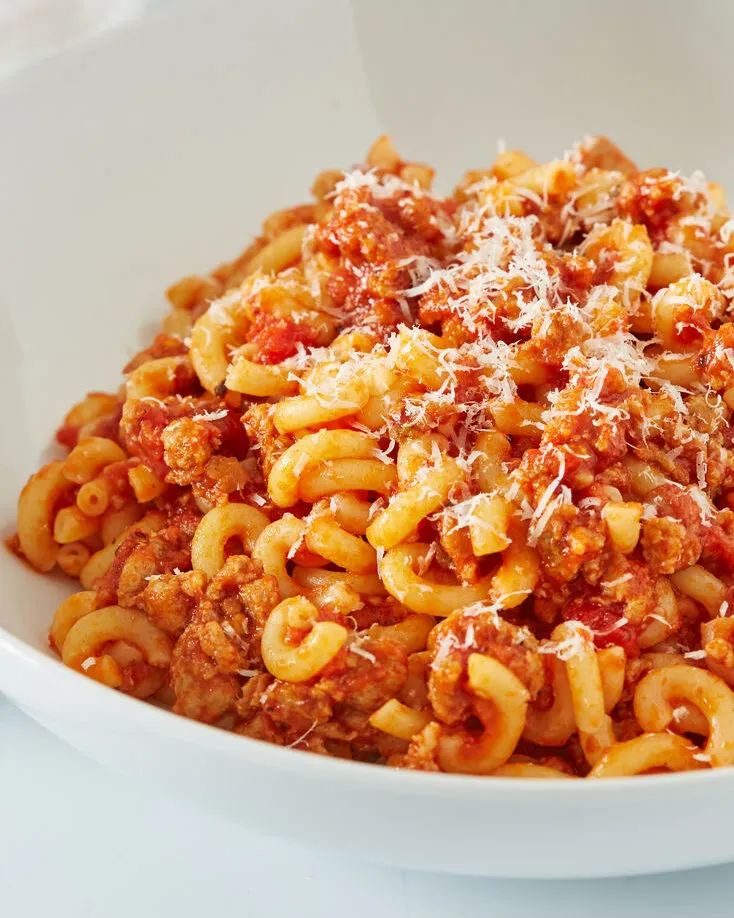 My Tortellini - Gramigna with Tomato Sauce