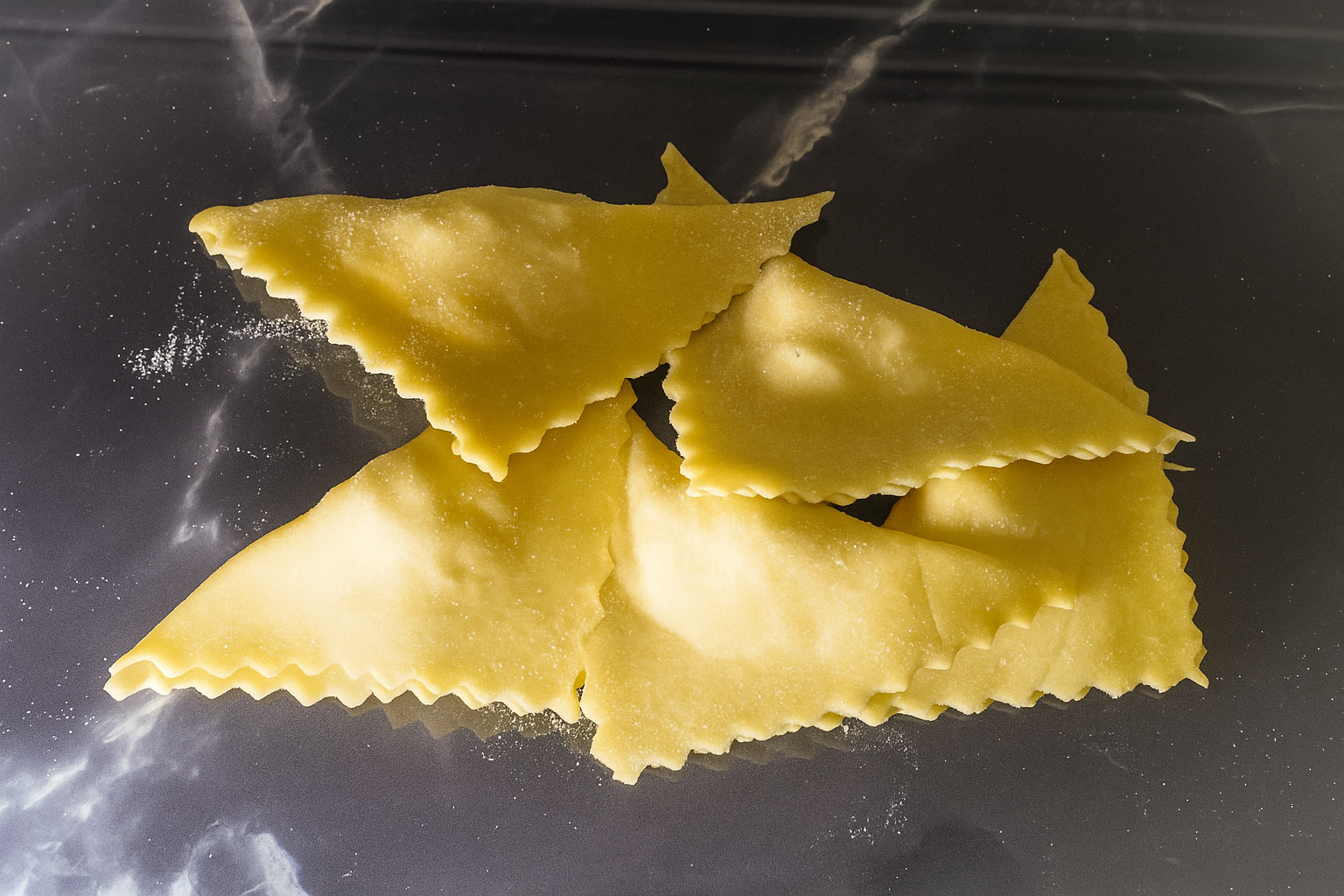 My Tortellini - Product - Fresh Pasta - Triangoli filled with cod